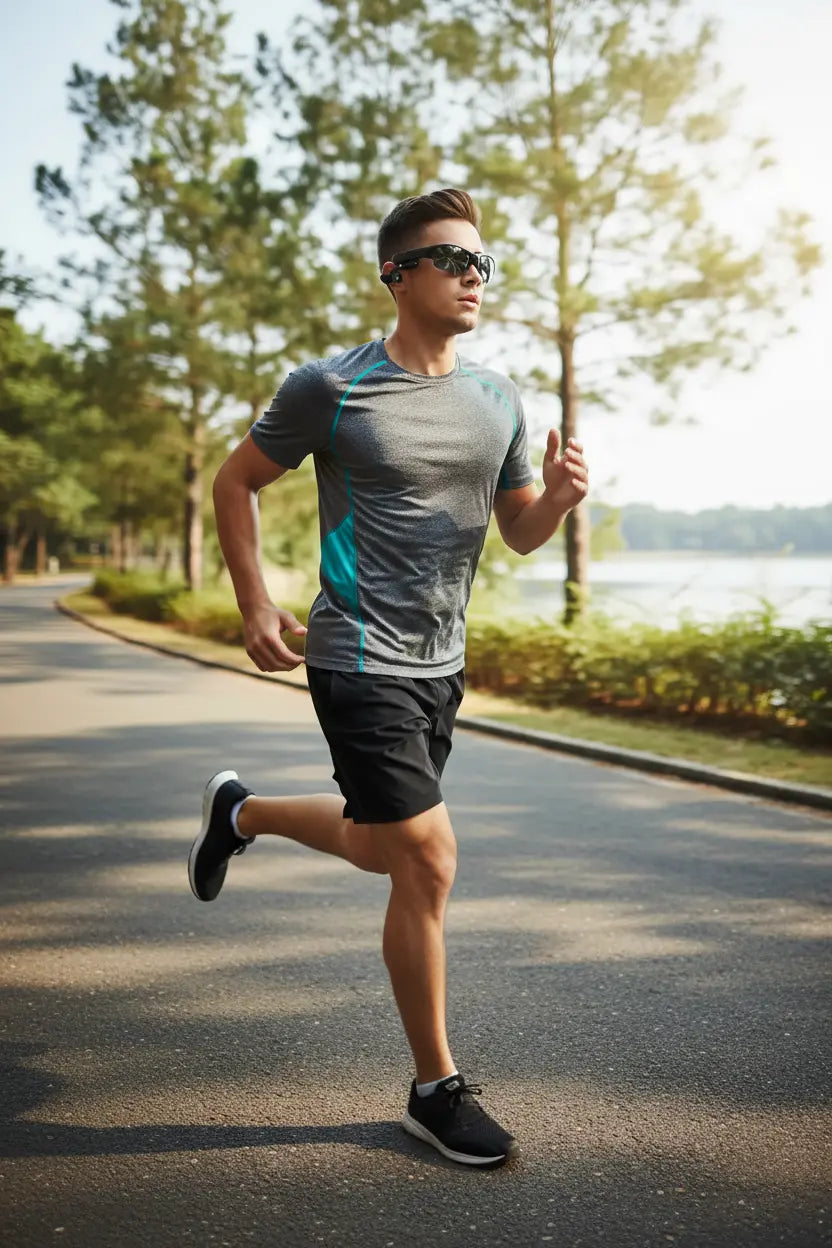 TechKen Sunglasses Headset Headphone Bluetooth Wireless Music Sunglasses Headsets Compatible with iPhone Samsung LG and Smart Phones PC Tablets