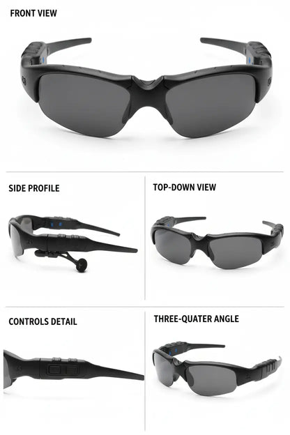 TechKen Sunglasses Headset Headphone Bluetooth Wireless Music Sunglasses Headsets Compatible with iPhone Samsung LG and Smart Phones PC Tablets