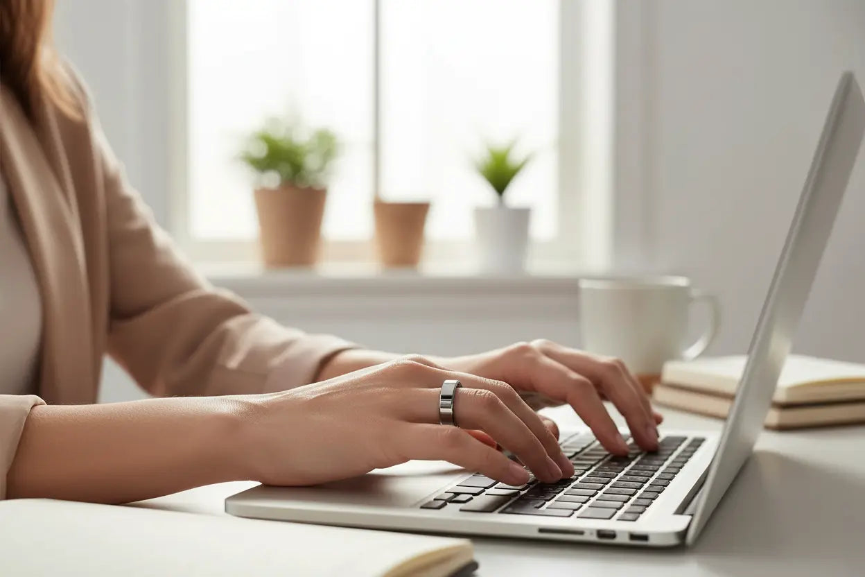 Temdan Smart Ring (2025 Upgraded) - Your Ultimate Health Tracker The Blue Coil