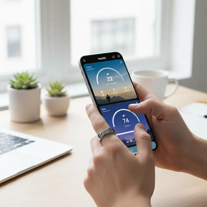 Temdan Smart Ring (2025 Upgraded) - Your Ultimate Health Tracker The Blue Coil