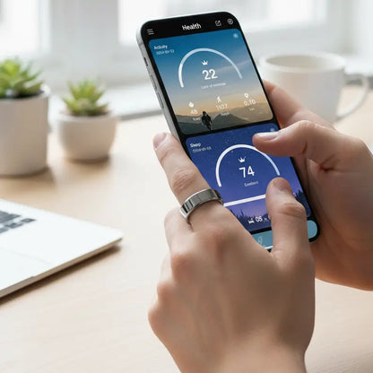 Temdan Smart Ring (2025 Upgraded) - Your Ultimate Health Tracker The Blue Coil