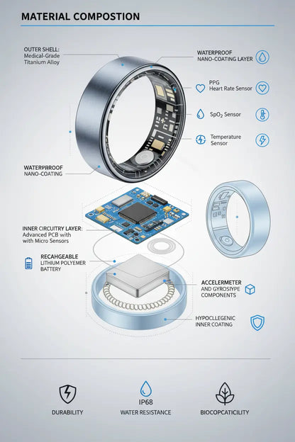 Temdan Smart Ring (2025 Upgraded) - Your Ultimate Health Tracker