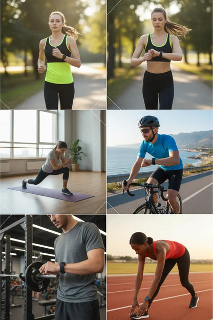 VKROBAG Smart Watch 1.85" - Your Ultimate Fitness Companion The Blue Coil