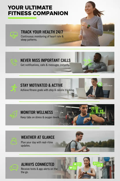 VKROBAG Smart Watch 1.85" - Your Ultimate Fitness Companion