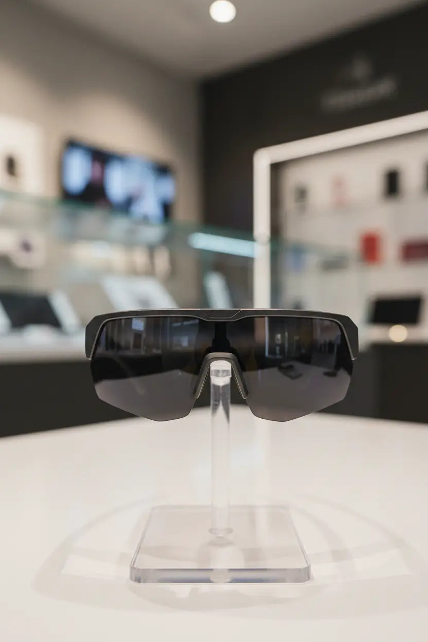 Ylivopo Smart Glass with Polarized UV Protection Bluetooth 5.3 Smart Glasses Fashionable Wireless Audio Sunglasses Hands-Free Calling and Music Smart Glasses for Men and Women (Gray)