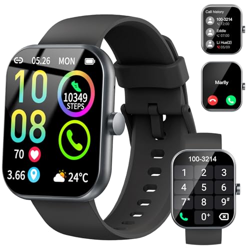 Blue Coil Tech Fitness Smartwatch | 1.96" Screen with Bluetooth Calling & Heart Rate Monito