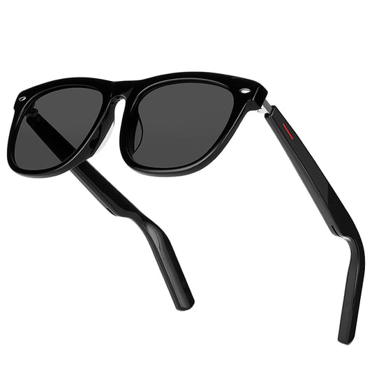 Smart Sunglasses with AAC Speaker for Men Women Remote Photo Open Ear Music Hand-free Calling Fit Large Faces Unisex Audio Intelligent Sunglasses for Friends family
