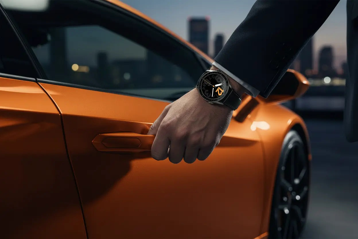 aigo Smart Watch for Men with Heart Rate Monitor Fitness Tracking Calorie Counter and Long Lasting Battery for iOS and Android Phones (Black) The Blue Coil