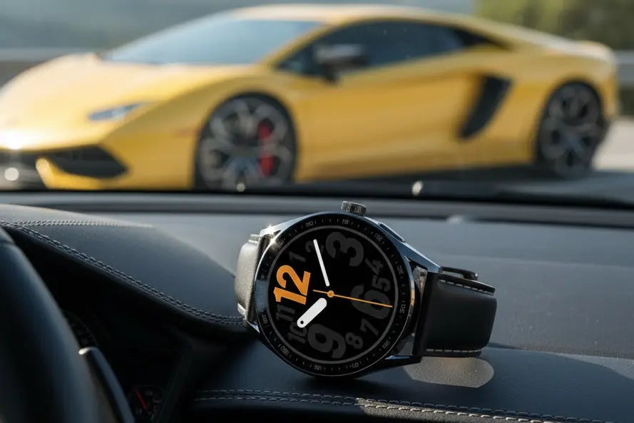 aigo Smart Watch for Men with Heart Rate Monitor Fitness Tracking Calorie Counter and Long Lasting Battery for iOS and Android Phones (Black) The Blue Coil