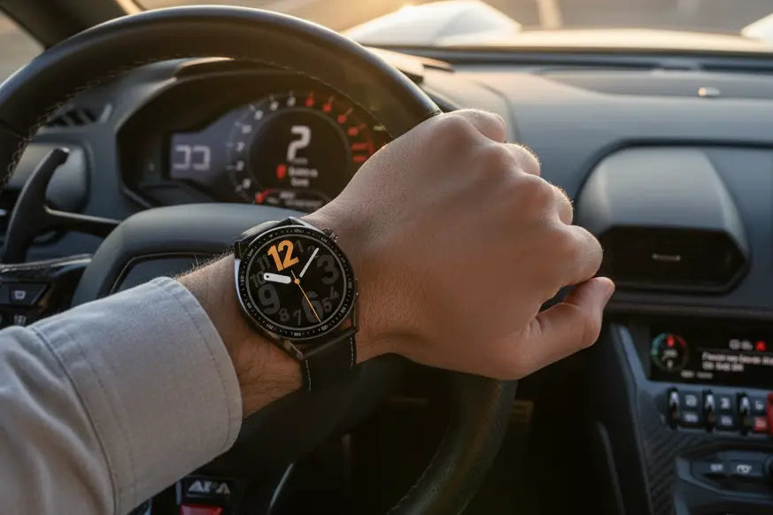 aigo Smart Watch for Men with Heart Rate Monitor Fitness Tracking Calorie Counter and Long Lasting Battery for iOS and Android Phones (Black) The Blue Coil