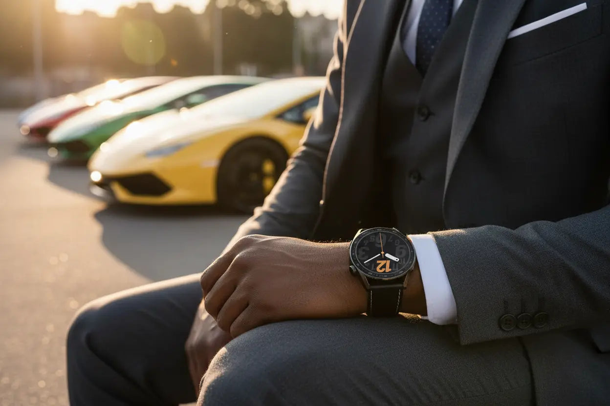 aigo Smart Watch for Men with Heart Rate Monitor Fitness Tracking Calorie Counter and Long Lasting Battery for iOS and Android Phones (Black) The Blue Coil