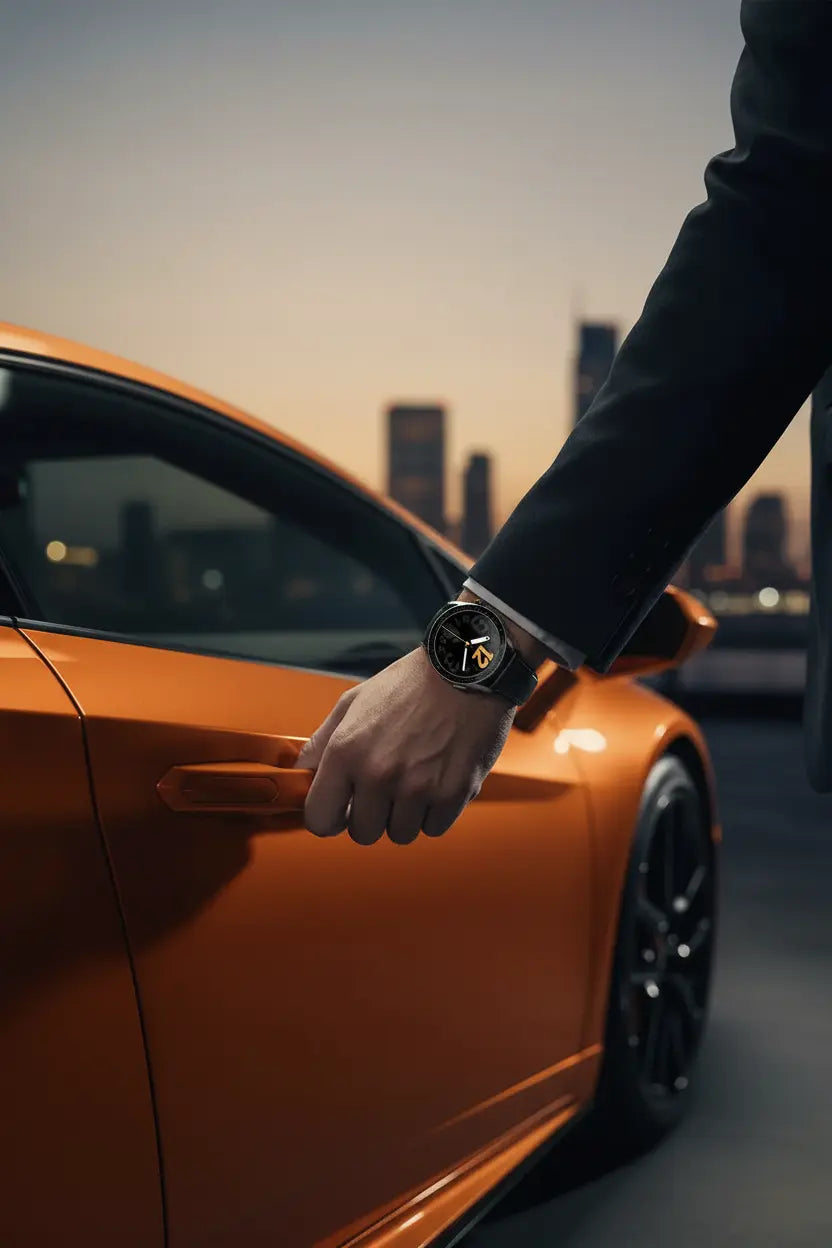 aigo Smart Watch for Men with Heart Rate Monitor Fitness Tracking Calorie Counter and Long Lasting Battery for iOS and Android Phones (Black) The Blue Coil