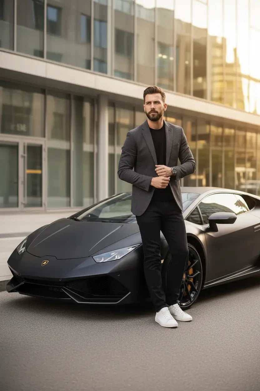 aigo Smart Watch for Men with Heart Rate Monitor Fitness Tracking Calorie Counter and Long Lasting Battery for iOS and Android Phones (Black) The Blue Coil