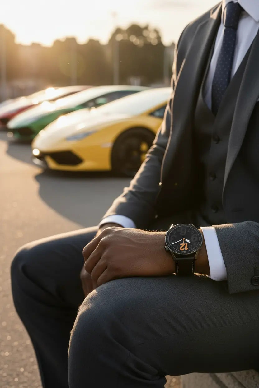 aigo Smart Watch for Men with Heart Rate Monitor Fitness Tracking Calorie Counter and Long Lasting Battery for iOS and Android Phones (Black) The Blue Coil