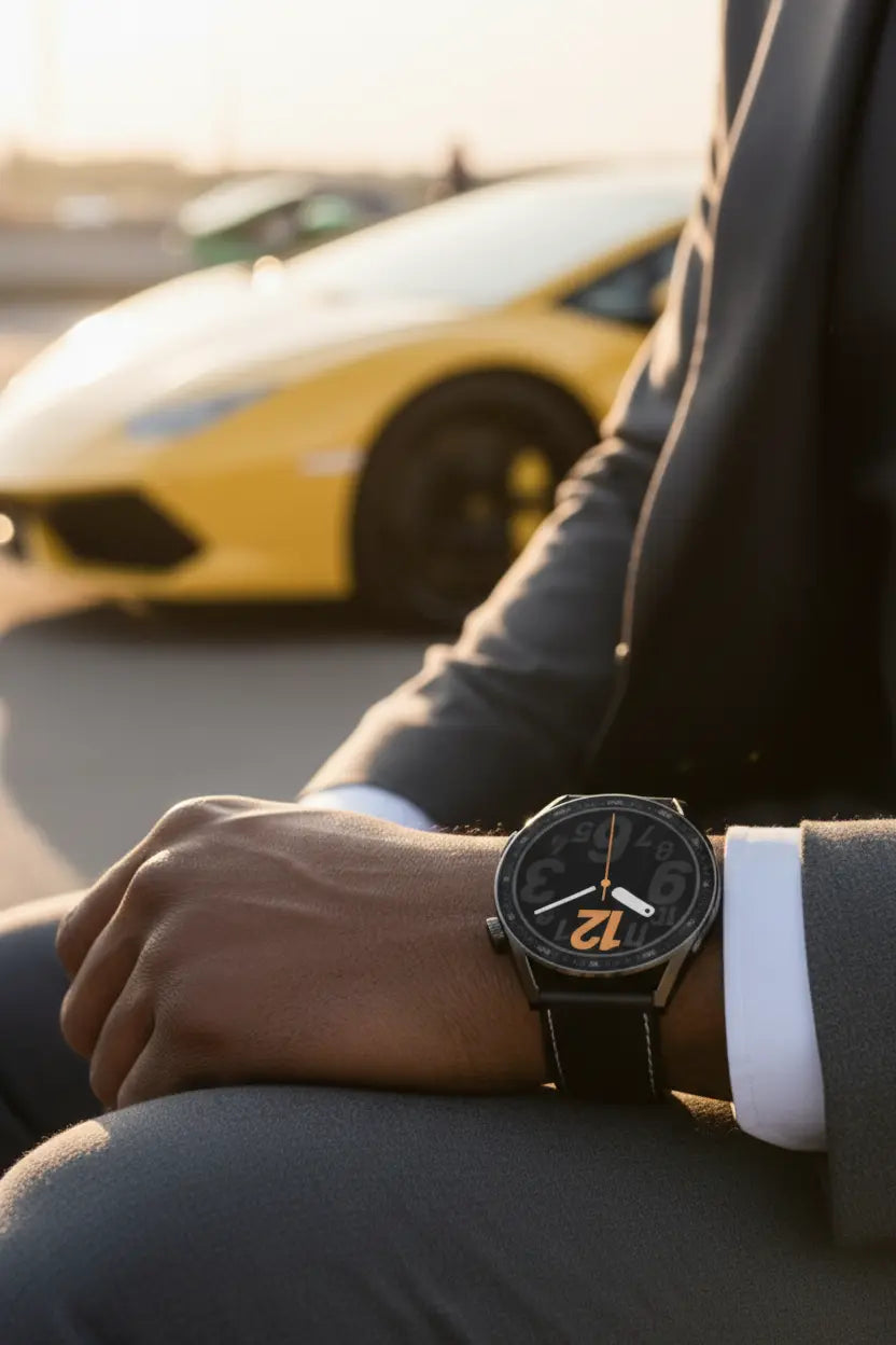 aigo Smart Watch for Men with Heart Rate Monitor Fitness Tracking Calorie Counter and Long Lasting Battery for iOS and Android Phones (Black) The Blue Coil