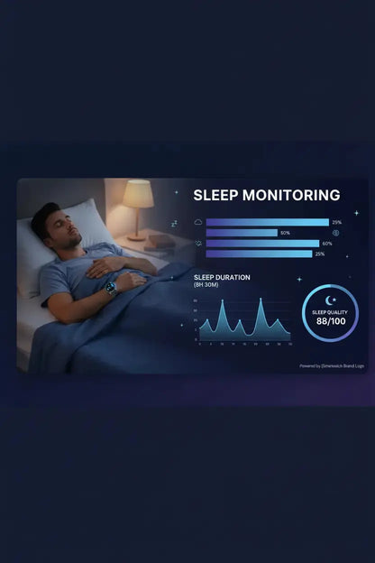 aigo Smart Watch for Men with Heart Rate Monitor Fitness Tracking Calorie Counter and Long Lasting Battery for iOS and Android Phones (Black) The Blue Coil