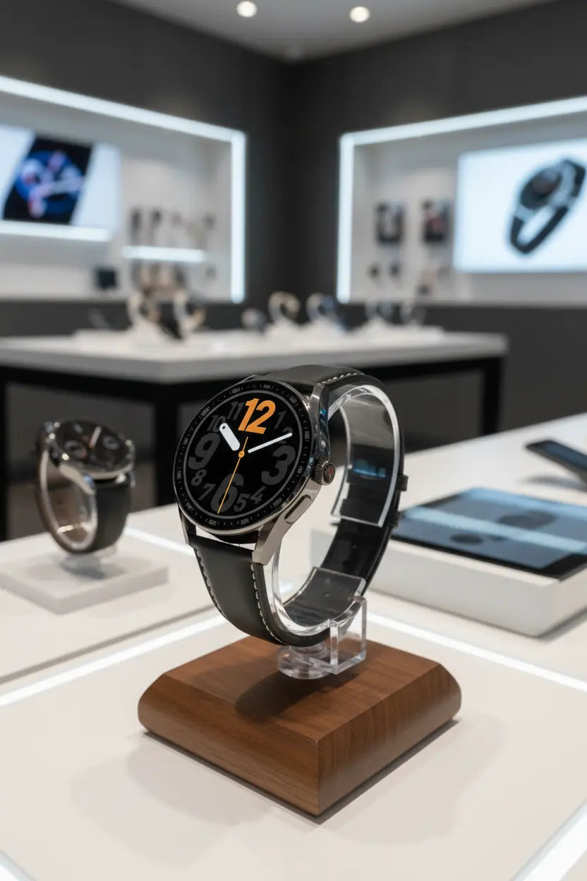 aigo Smart Watch for Men with Heart Rate Monitor Fitness Tracking Calorie Counter and Long Lasting Battery for iOS and Android Phones (Black)