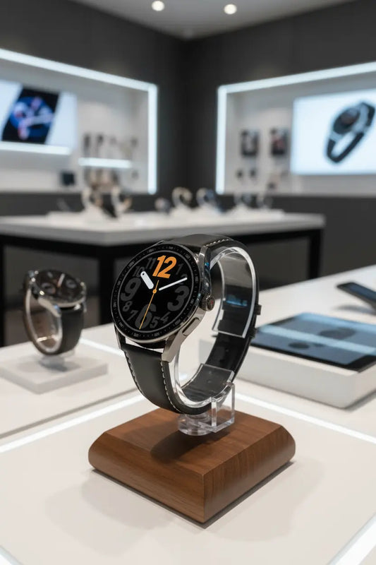 aigo Smart Watch for Men with Heart Rate Monitor Fitness Tracking Calorie Counter and Long Lasting Battery for iOS and Android Phones (Black)