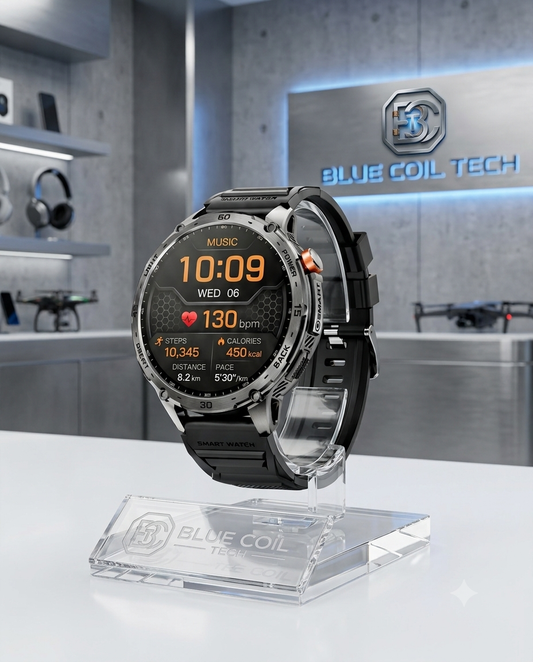 Blue Coit Tech Rugged Smartwatch: 1.75" AMOLED & 730mAh Battery