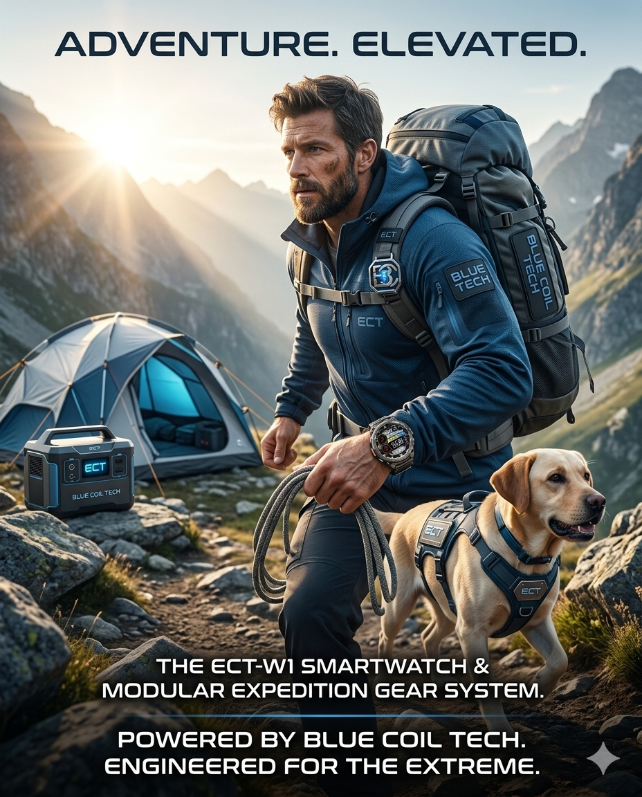 Blue Coil Tech Titan | Rugged Military Smartwatch